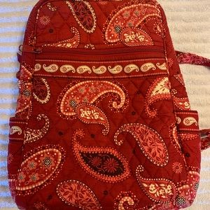 Red paisley Vera Bradley backpack